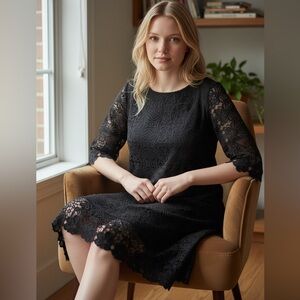 Alfani Black Lace Dress